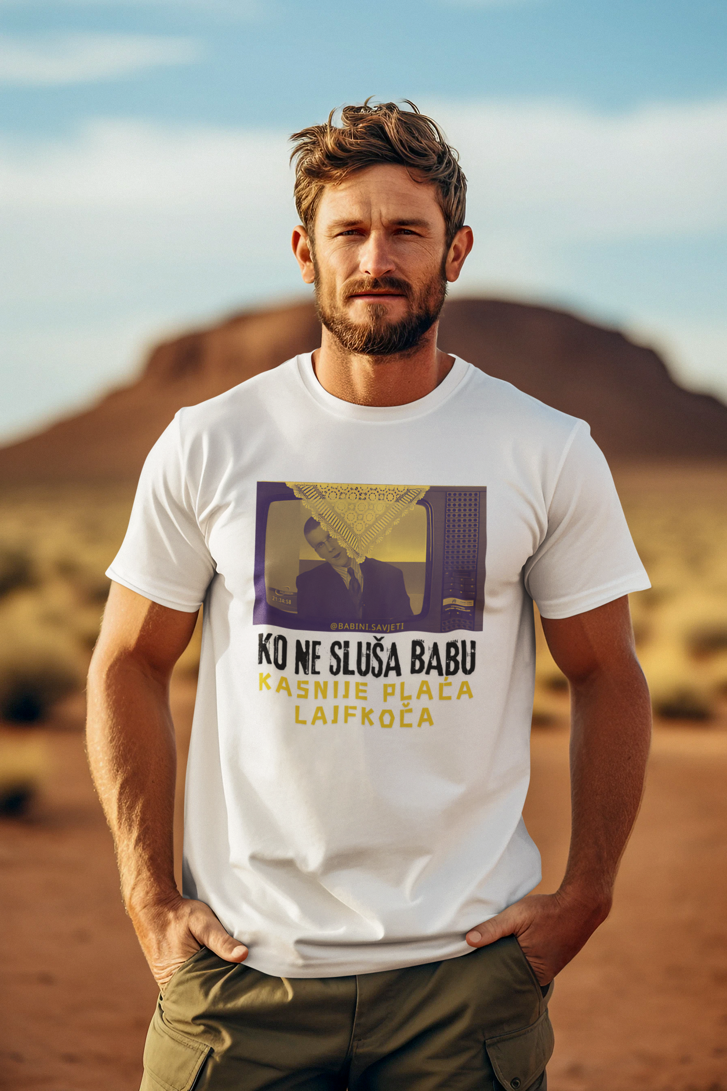 Majica kratkih rukava "ko ne sluša babu, kasnije plaća lajfkoča"(m/ž)